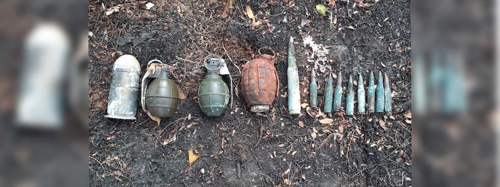 වික්ටෝරියා රක්ෂිතයෙන් සොයා ගත් පුපුරණ ද්‍රව්‍ය